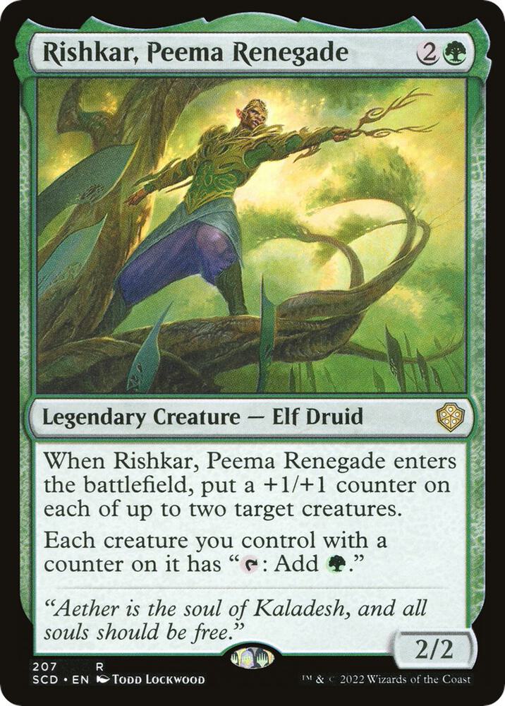 Rishkar, Peema Renegade 207 card from Starter Commander Decks
