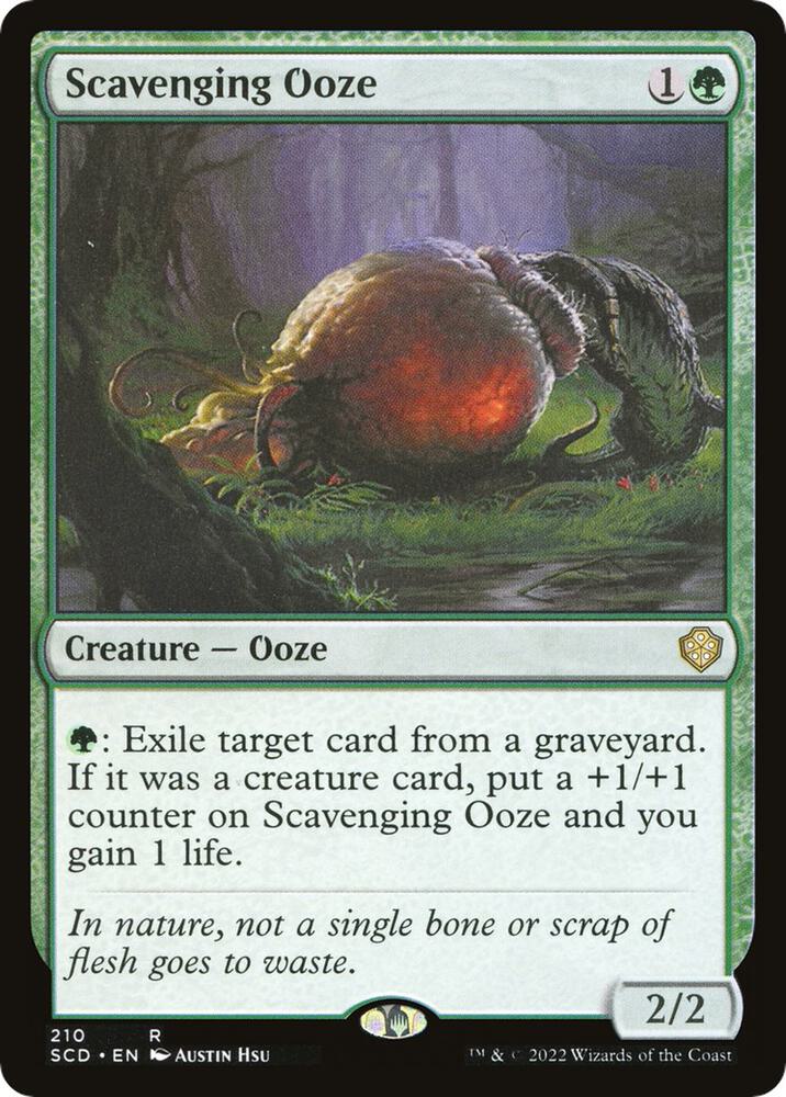 Scavenging Ooze 210 card from Starter Commander Decks