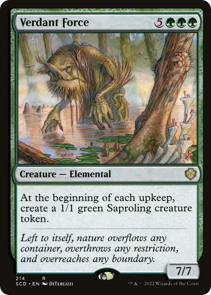 Verdant Force 214 card from Starter Commander Decks