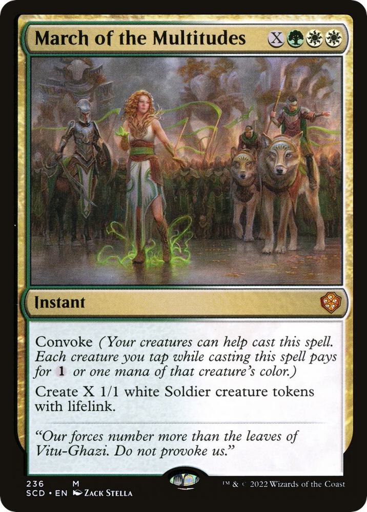 March of the Multitudes 236 card from Starter Commander Decks