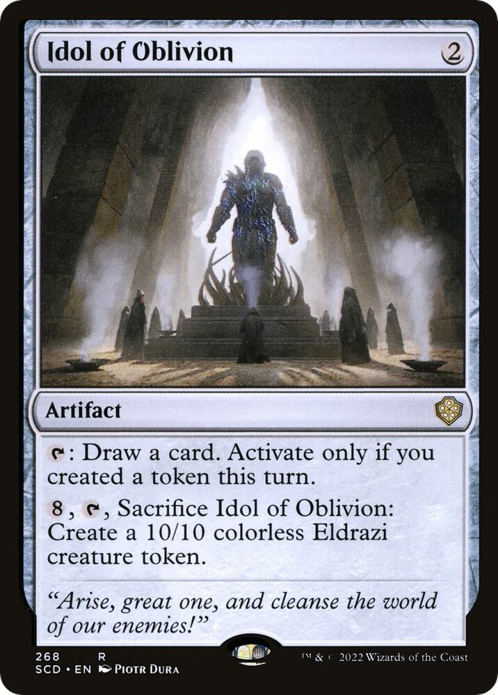 Idol of Oblivion 268 card from Starter Commander Decks