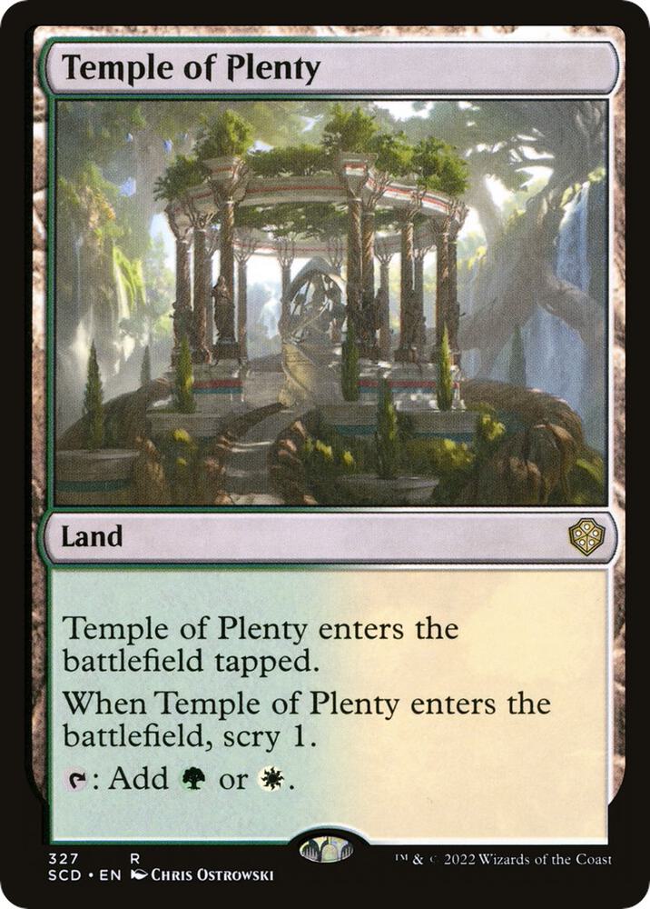 Temple of Plenty 327 card from Starter Commander Decks
