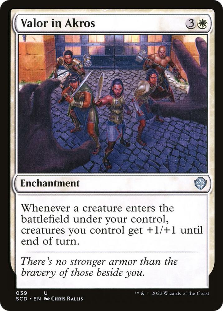 Valor in Akros 39 card from Starter Commander Decks