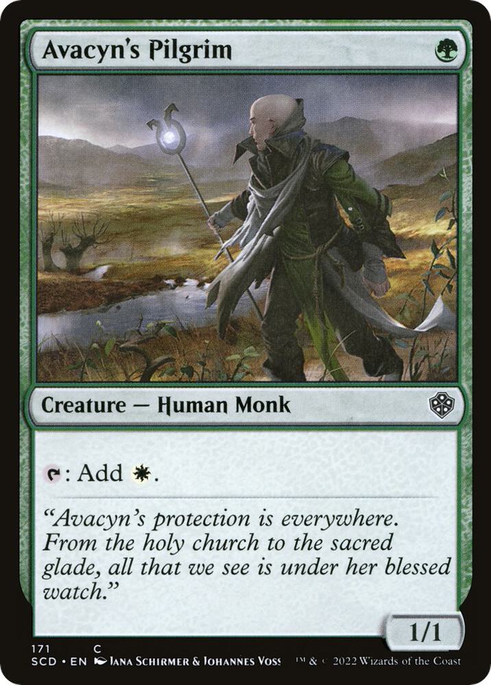 Avacyn's Pilgrim 171 card from Starter Commander Decks