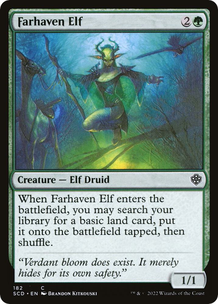 Farhaven Elf 182 card from Starter Commander Decks