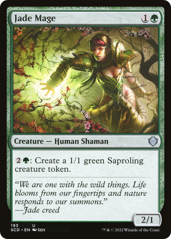 Jade Mage 193 card from Starter Commander Decks