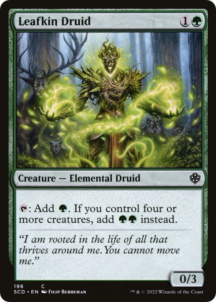 Leafkin Druid 196 card from Starter Commander Decks