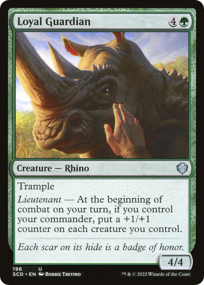 Loyal Guardian 198 card from Starter Commander Decks