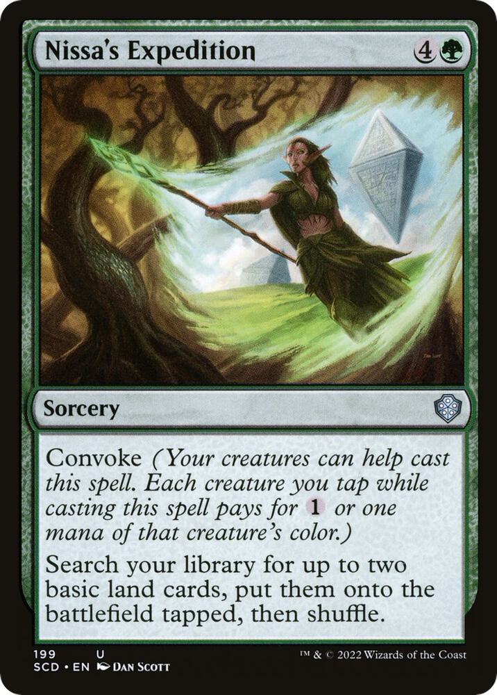 Nissa's Expedition 199 card from Starter Commander Decks