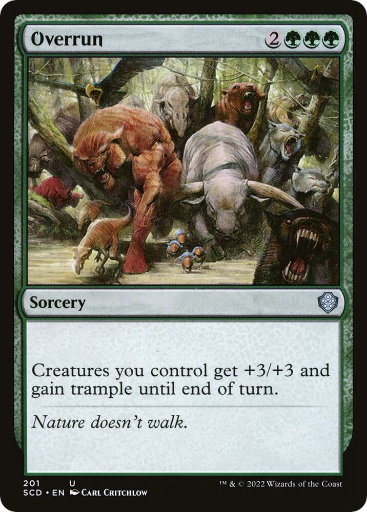 Overrun 201 card from Starter Commander Decks
