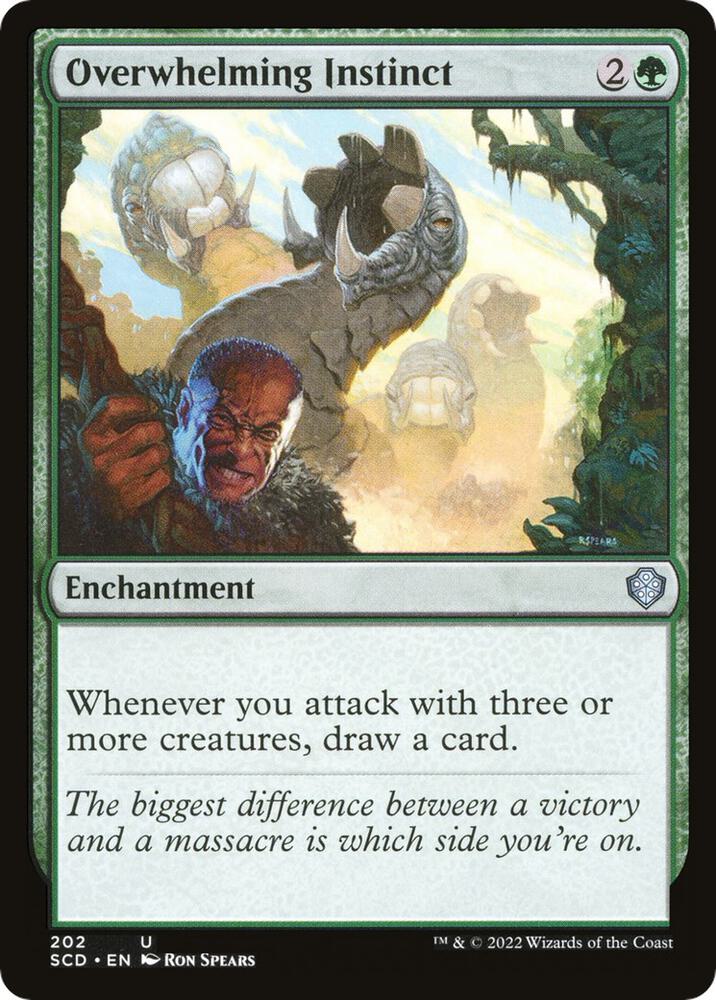 Overwhelming Instinct 202 card from Starter Commander Decks