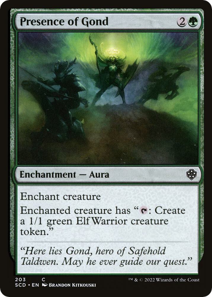 Presence of Gond 203 card from Starter Commander Decks