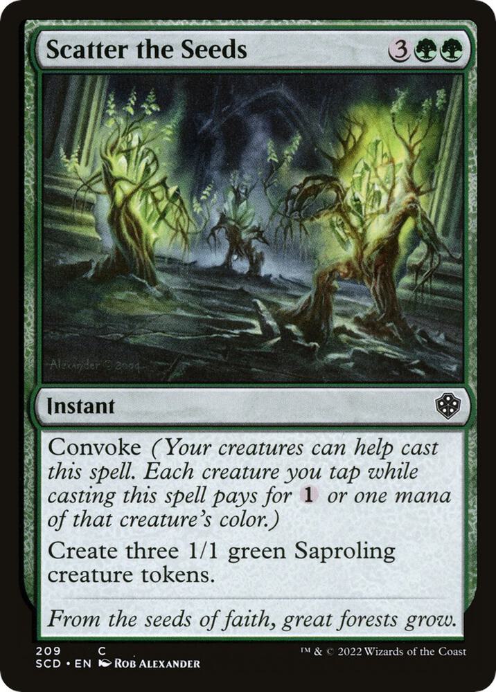 Scatter the Seeds 209 card from Starter Commander Decks