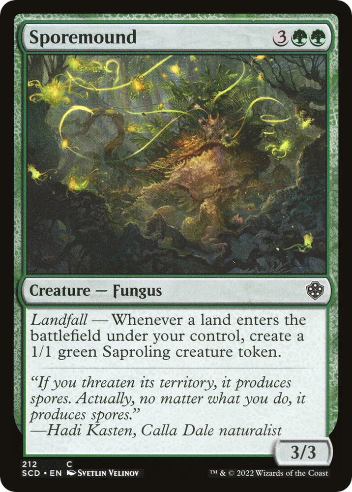 Sporemound 212 card from Starter Commander Decks
