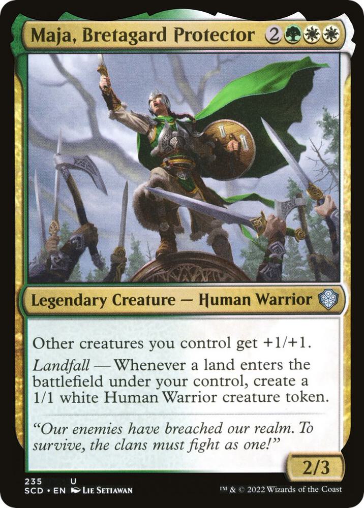 Maja, Bretagard Protector 235 card from Starter Commander Decks