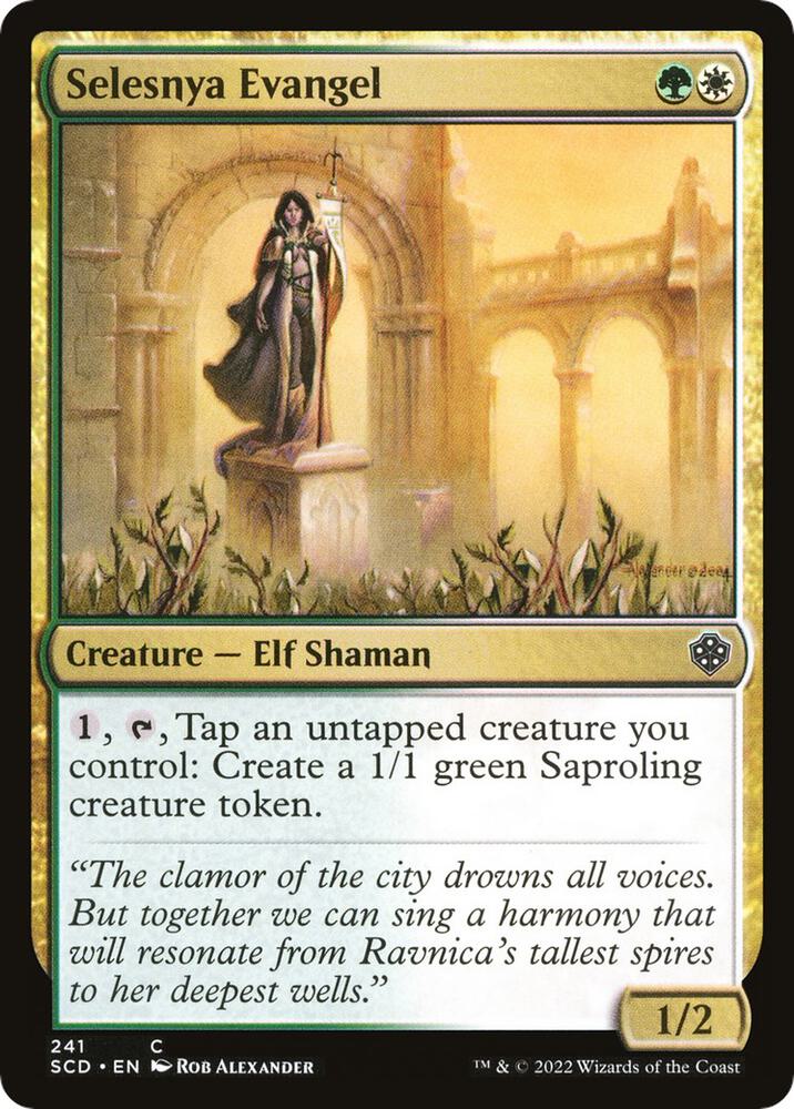 Selesnya Evangel 241 card from Starter Commander Decks