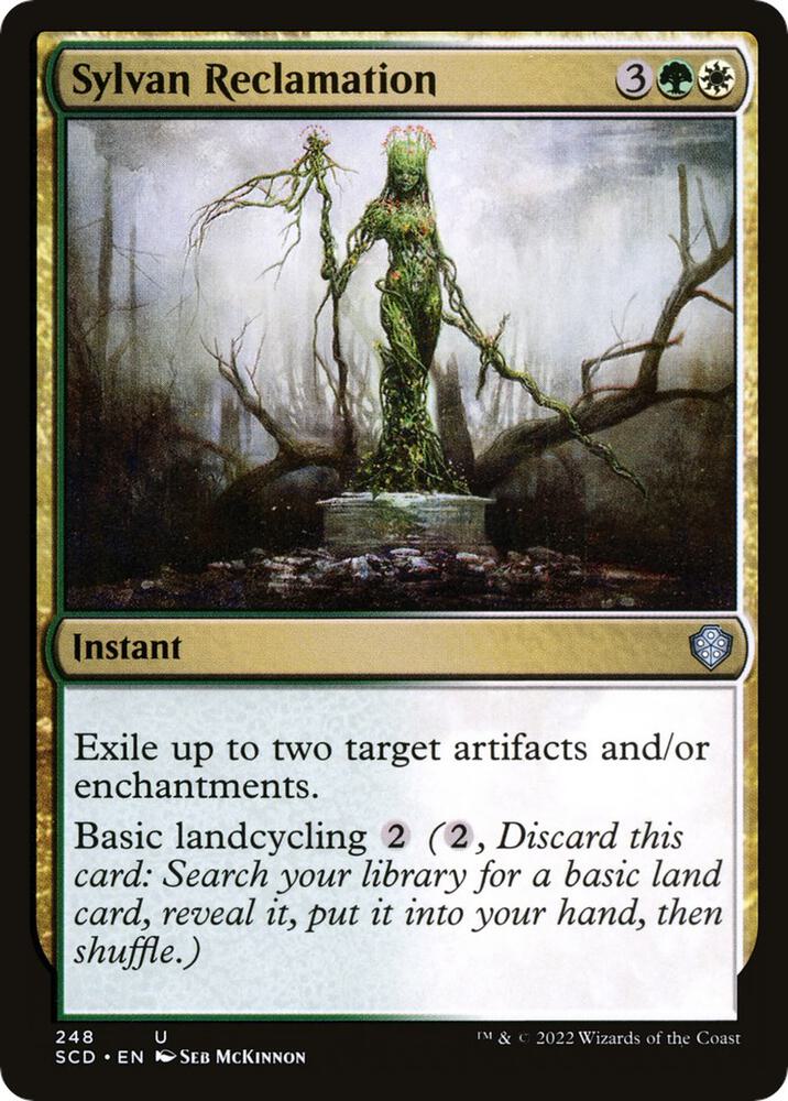 Sylvan Reclamation 248 card from Starter Commander Decks
