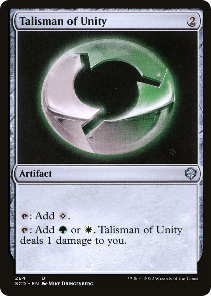 Talisman of Unity 284 card from Starter Commander Decks