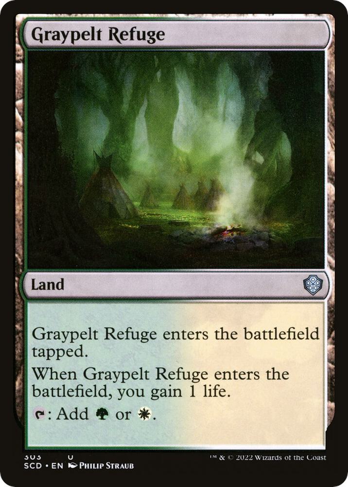 Graypelt Refuge 303 card from Starter Commander Decks