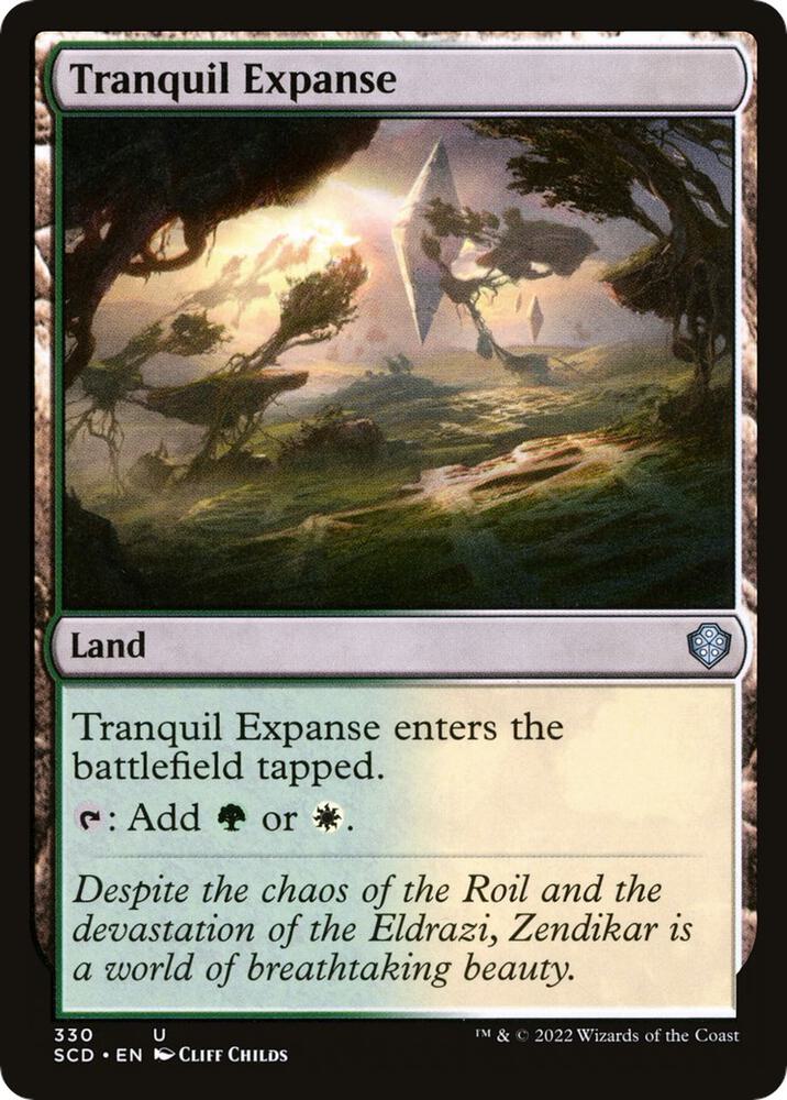 Tranquil Expanse 330 card from Starter Commander Decks