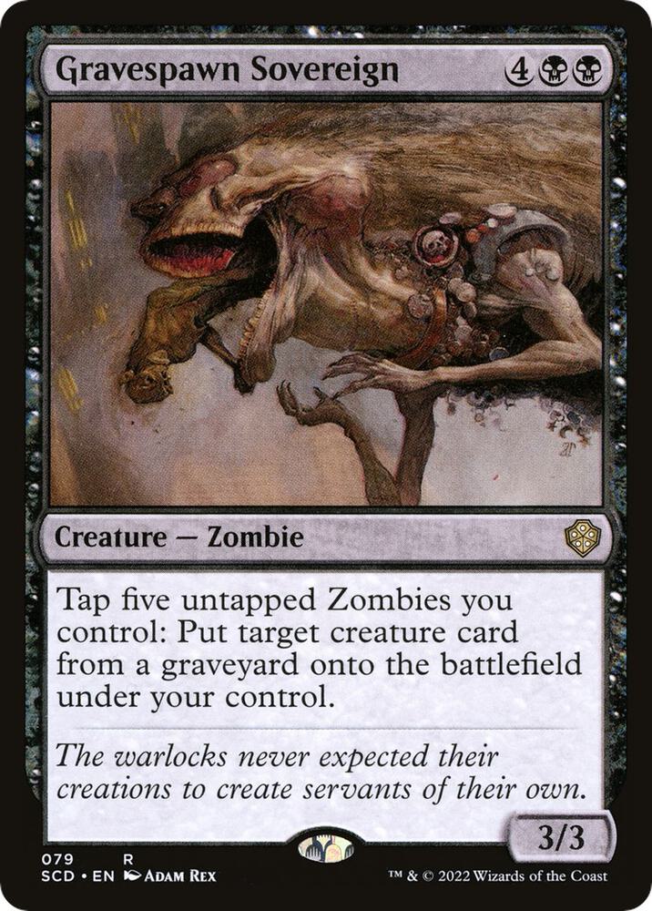 Gravespawn Sovereign 79 card from Starter Commander Decks