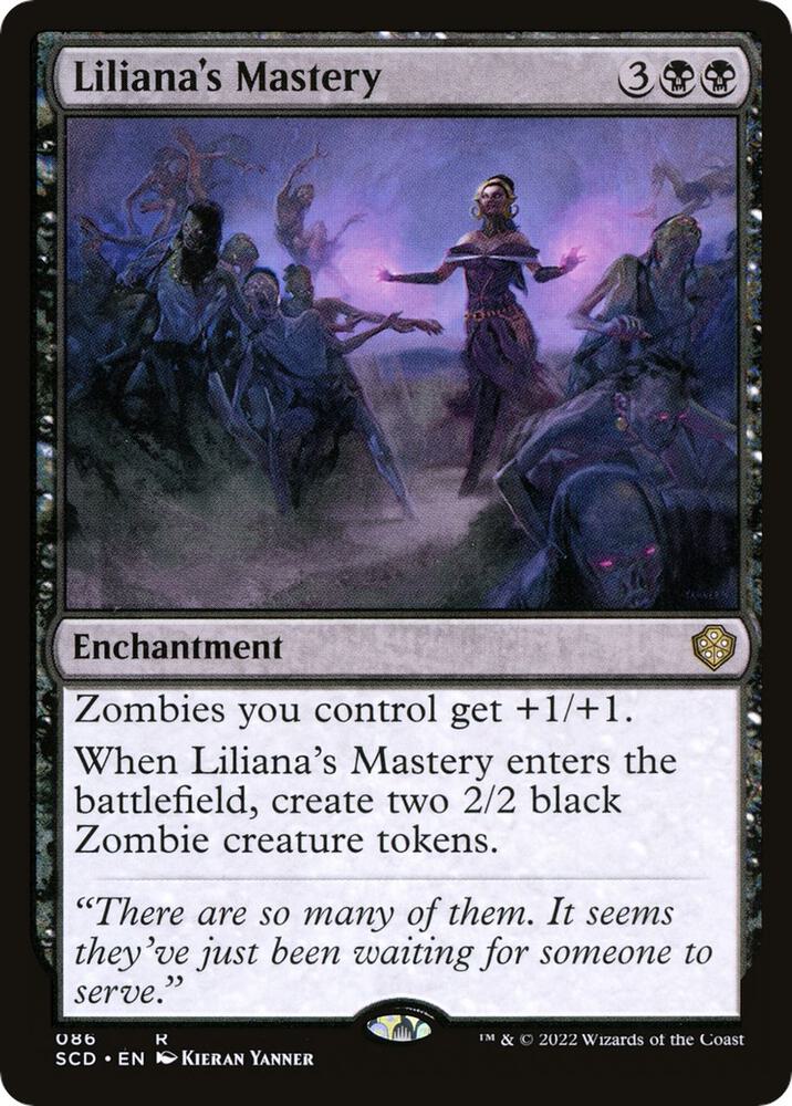 Liliana's Mastery 86 card from Starter Commander Decks