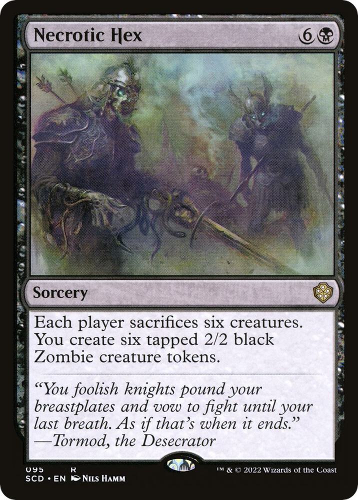 Necrotic Hex 95 card from Starter Commander Decks