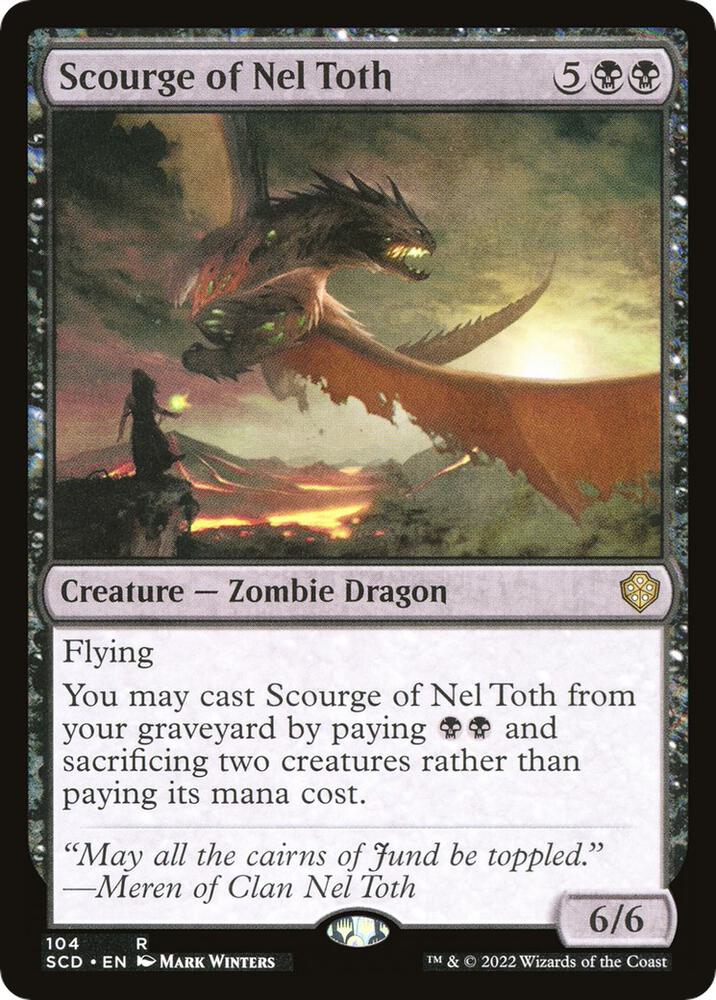 Scourge of Nel Toth 104 card from Starter Commander Decks