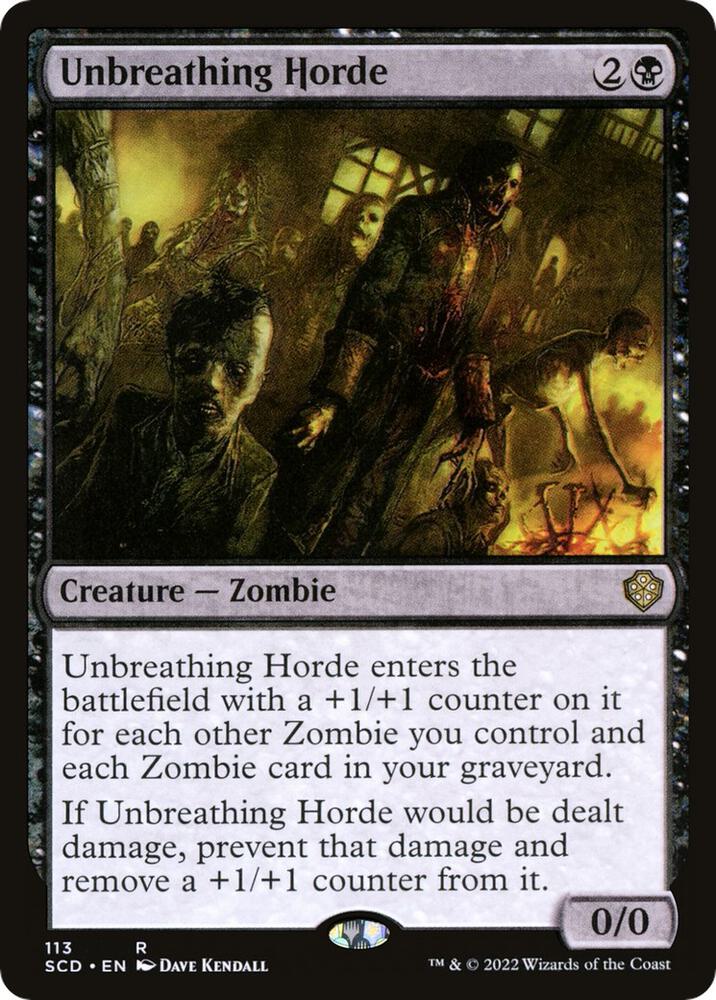 Unbreathing Horde 113 card from Starter Commander Decks