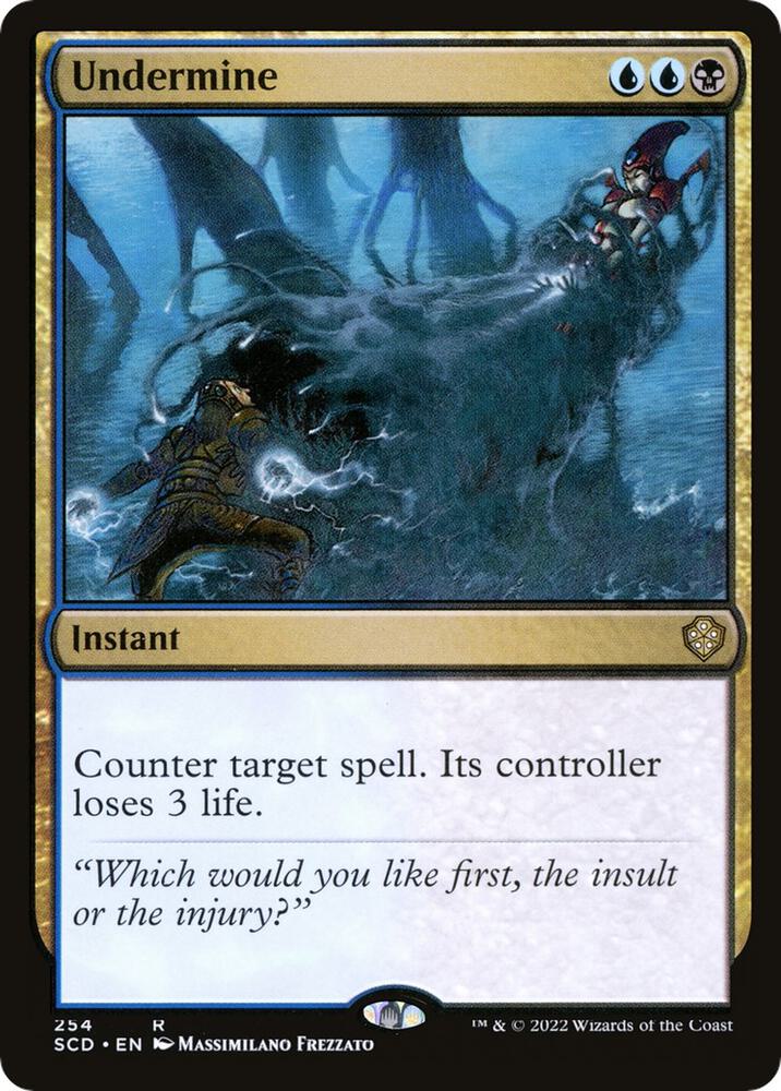 Undermine 254 card from Starter Commander Decks
