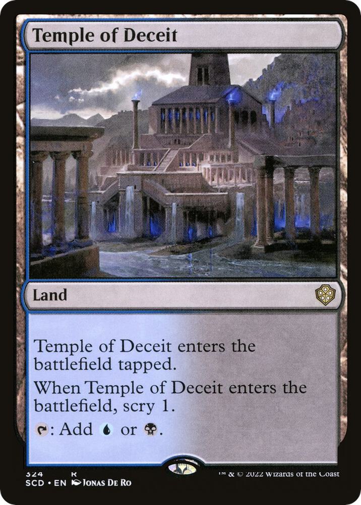 Temple of Deceit 324 card from Starter Commander Decks