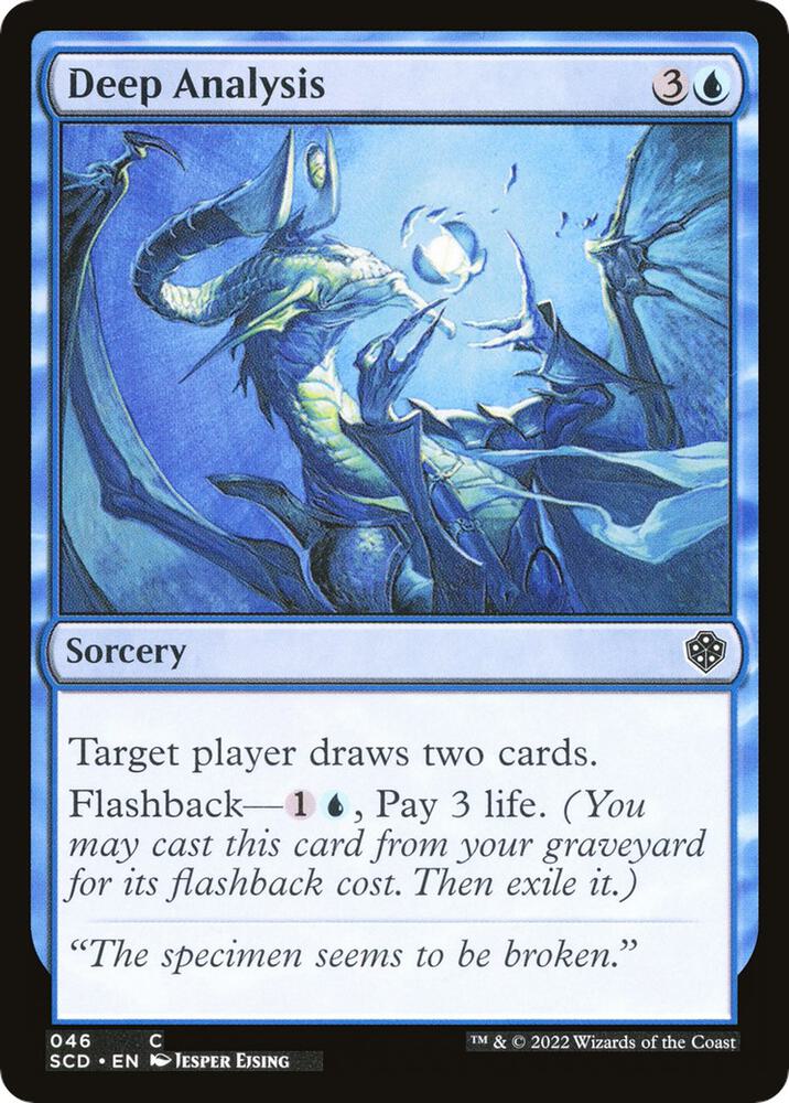 Deep Analysis 46 card from Starter Commander Decks
