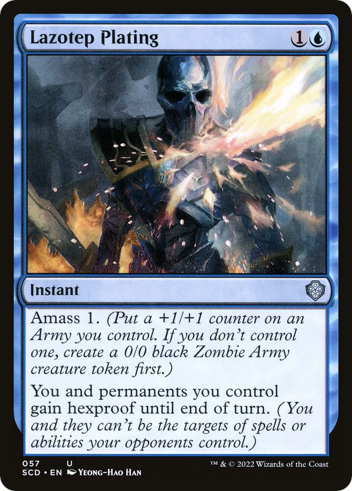 Lazotep Plating 57 card from Starter Commander Decks