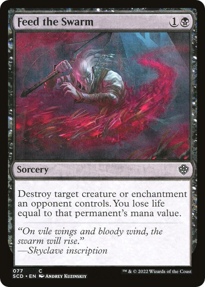 Feed the Swarm 77 card from Starter Commander Decks