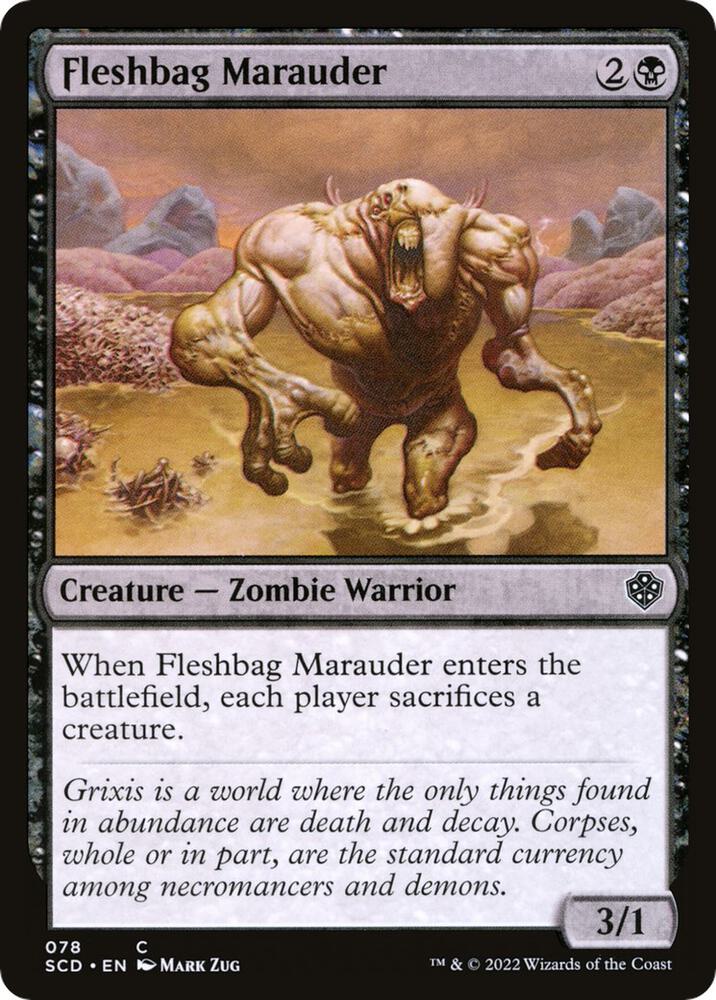 Fleshbag Marauder 78 card from Starter Commander Decks