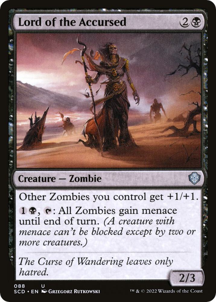 Lord of the Accursed 88 card from Starter Commander Decks