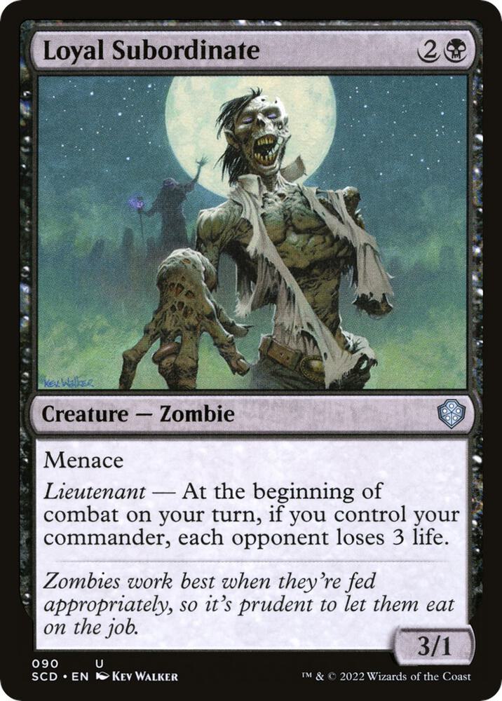 Loyal Subordinate 90 card from Starter Commander Decks