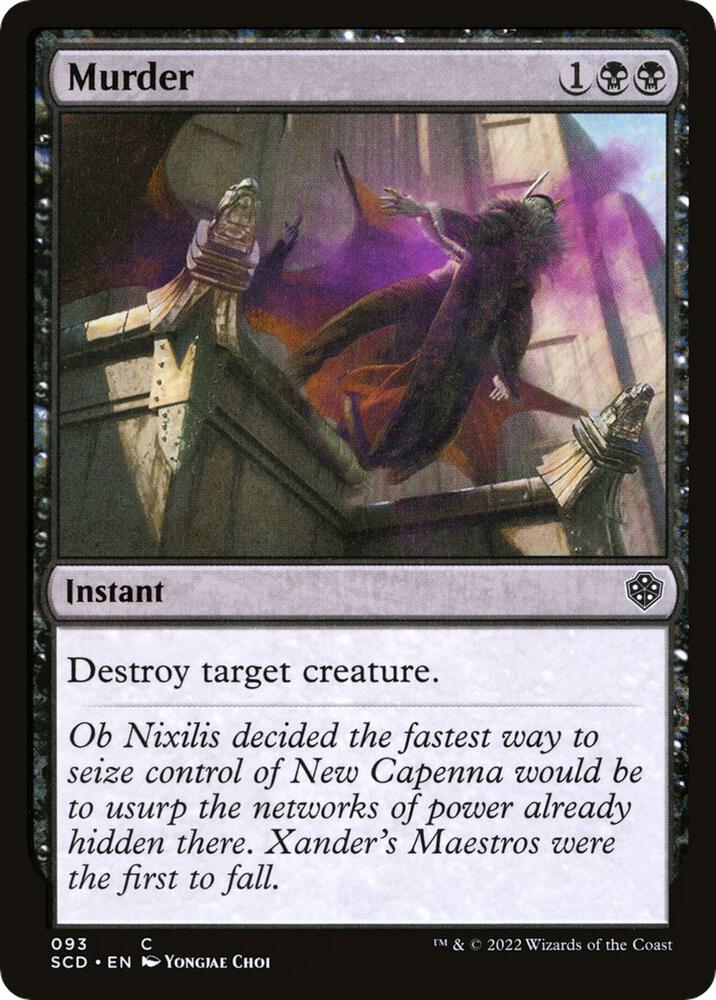Murder 93 card from Starter Commander Decks