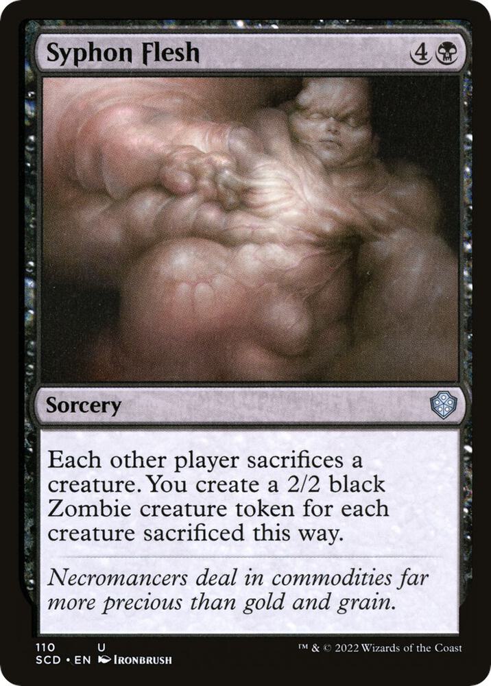 Syphon Flesh 110 card from Starter Commander Decks