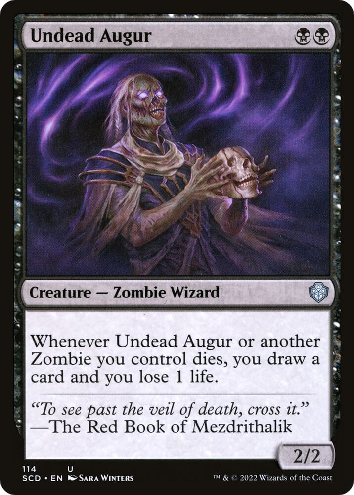 Undead Augur 114 card from Starter Commander Decks