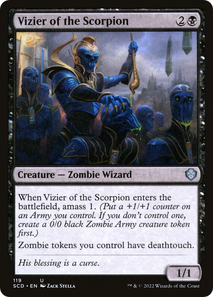 Vizier of the Scorpion 119 card from Starter Commander Decks