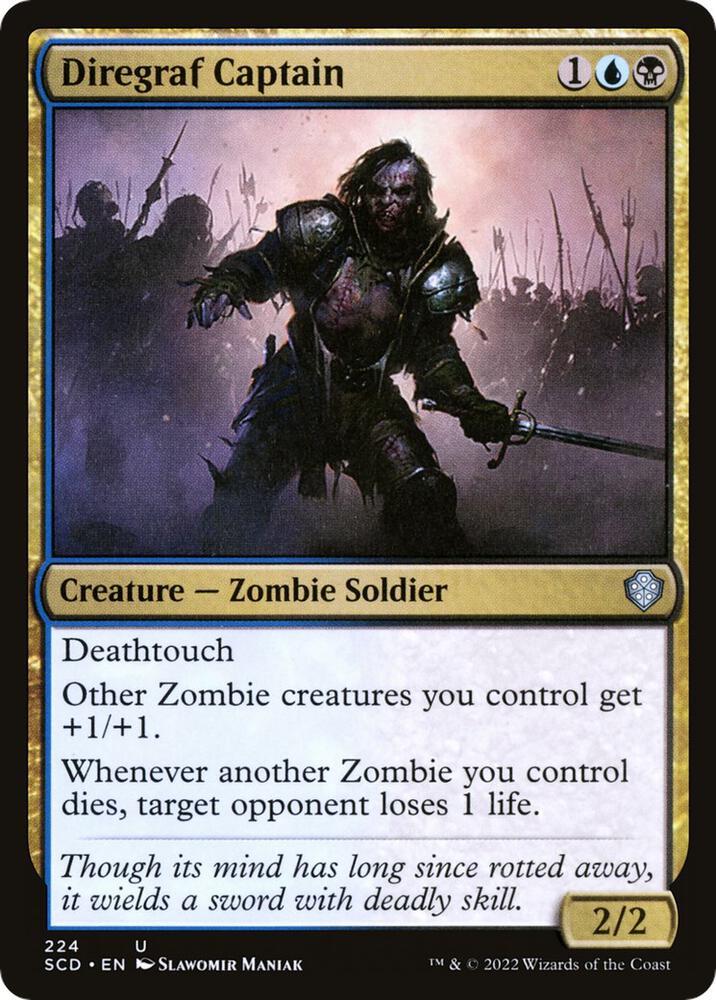 Diregraf Captain 224 card from Starter Commander Decks