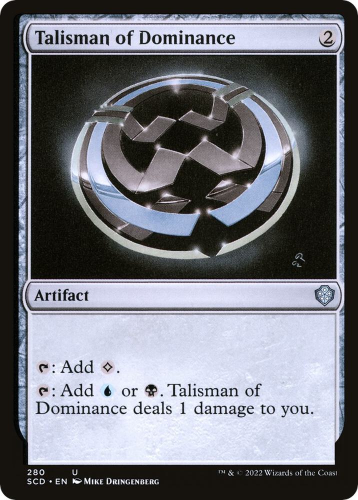 Talisman of Dominance 280 card from Starter Commander Decks