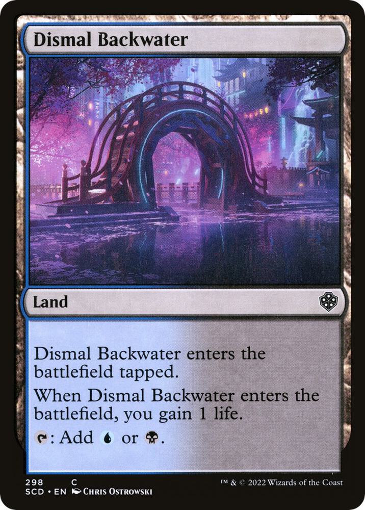 Dismal Backwater 298 card from Starter Commander Decks