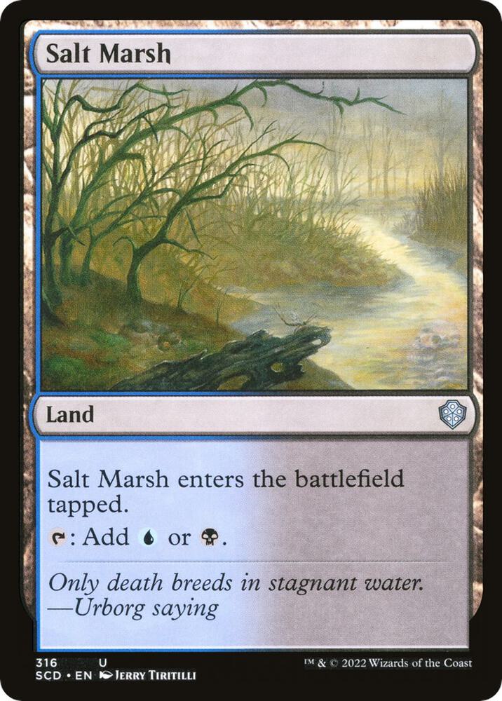 Salt Marsh 316 card from Starter Commander Decks