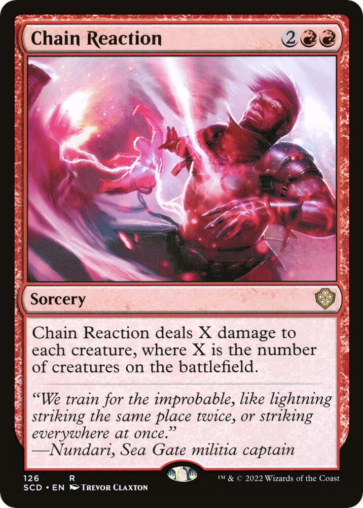 Chain Reaction 126 card from Starter Commander Decks