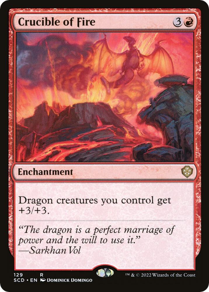 Crucible of Fire 129 card from Starter Commander Decks