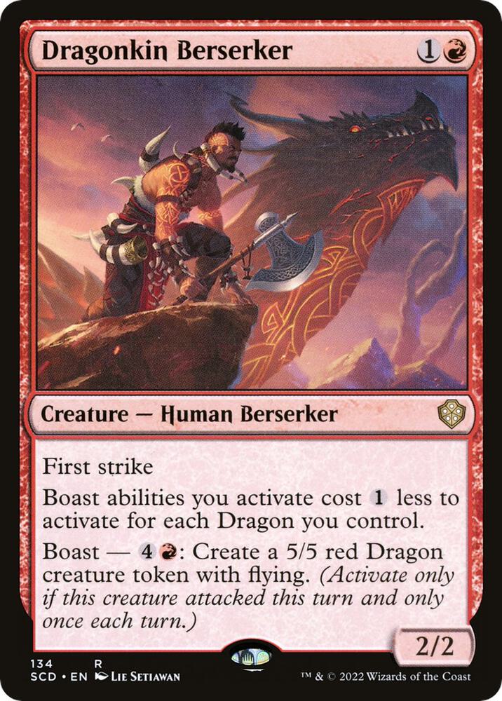 Dragonkin Berserker 134 card from Starter Commander Decks