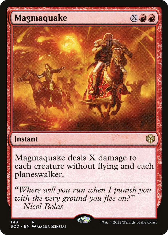 Magmaquake 149 card from Starter Commander Decks