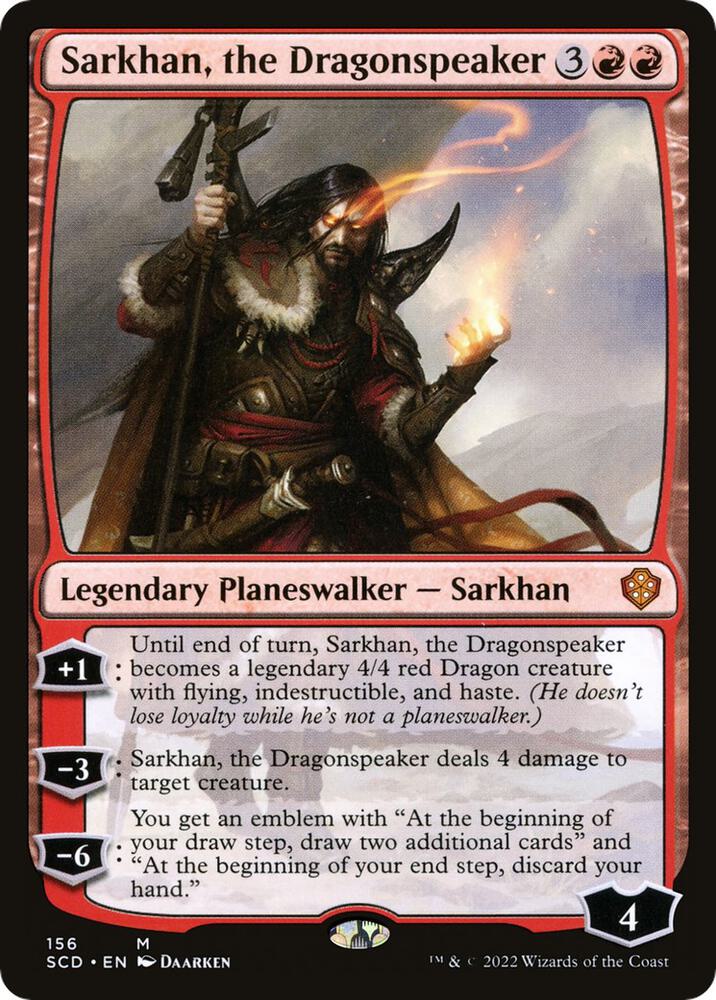 Sarkhan, the Dragonspeaker 156 card from Starter Commander Decks